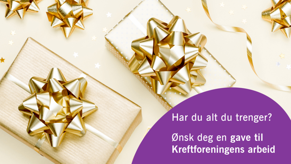 Illustrasjonsbilde av gavekort til kreftforeningen