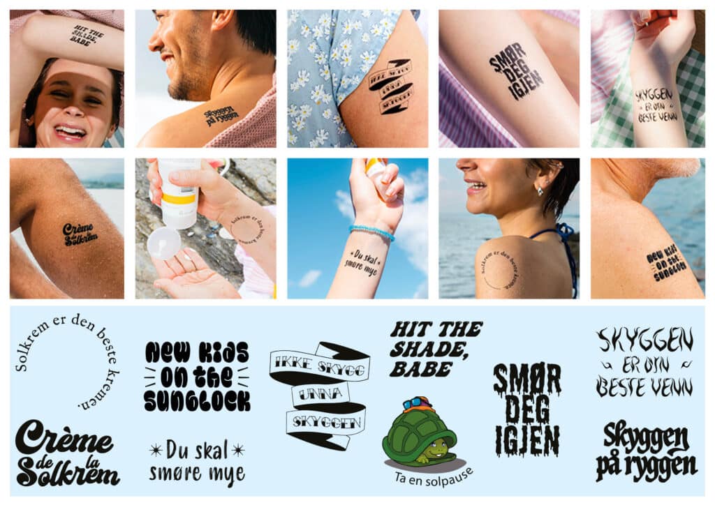 Bilde av tatoveringer med solråd