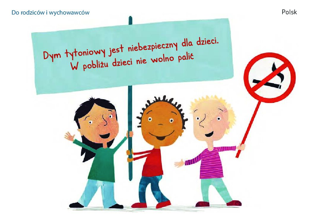 Polsk folder – Tobakksrøyk er farlig for barn