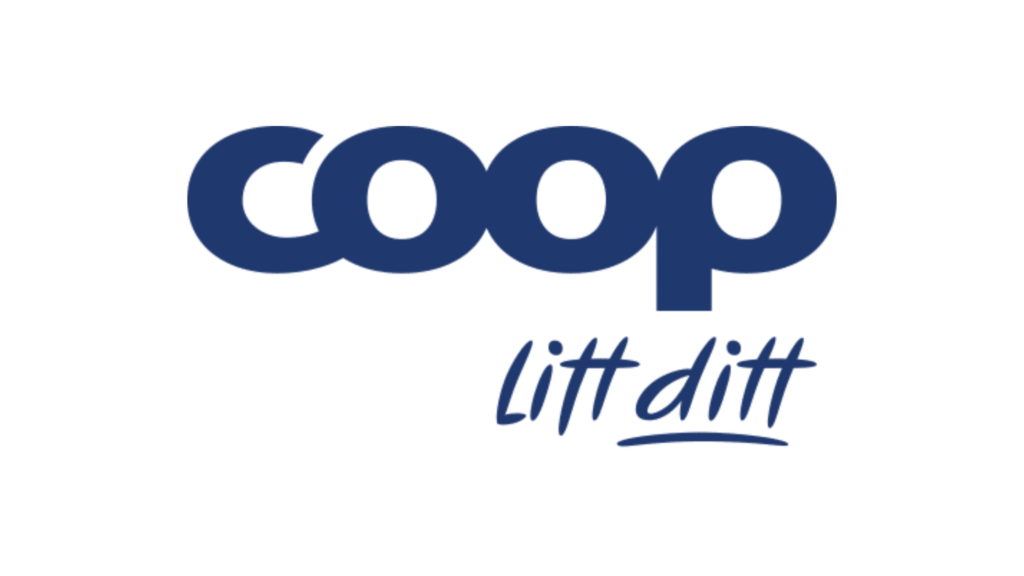 Coop lift-ditt logo på hvit bakgrunn.