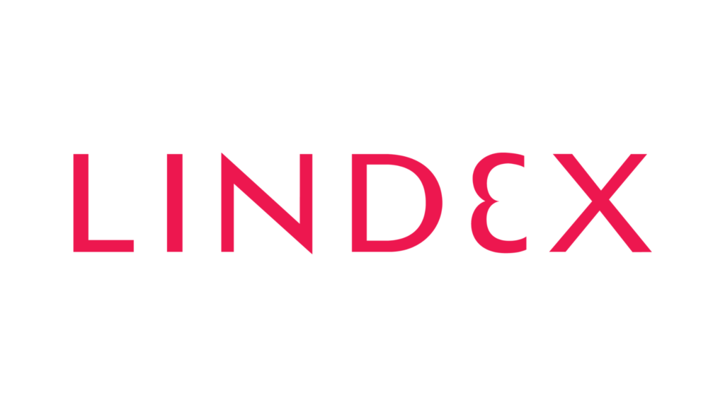 Lindex-logo på hvit bakgrunn.