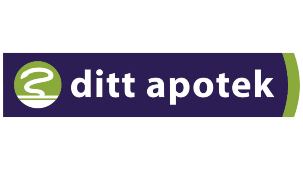 Logoen til samarbeidspartner Ditt Apotek med gjennomsiktig bakgrunn.