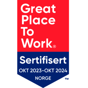 Great Place To Work, sertifisert oktober 2023 til oktober 2024, Norge
