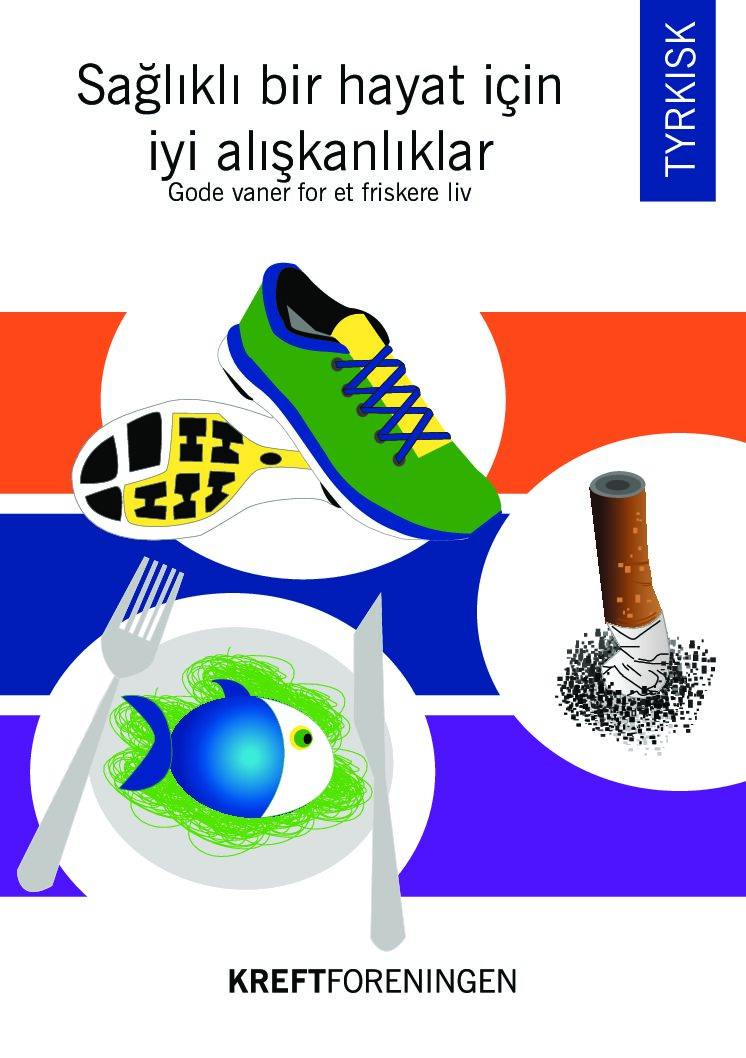 Tyrkisk brosjyre «Gode vaner for et friskere liv»