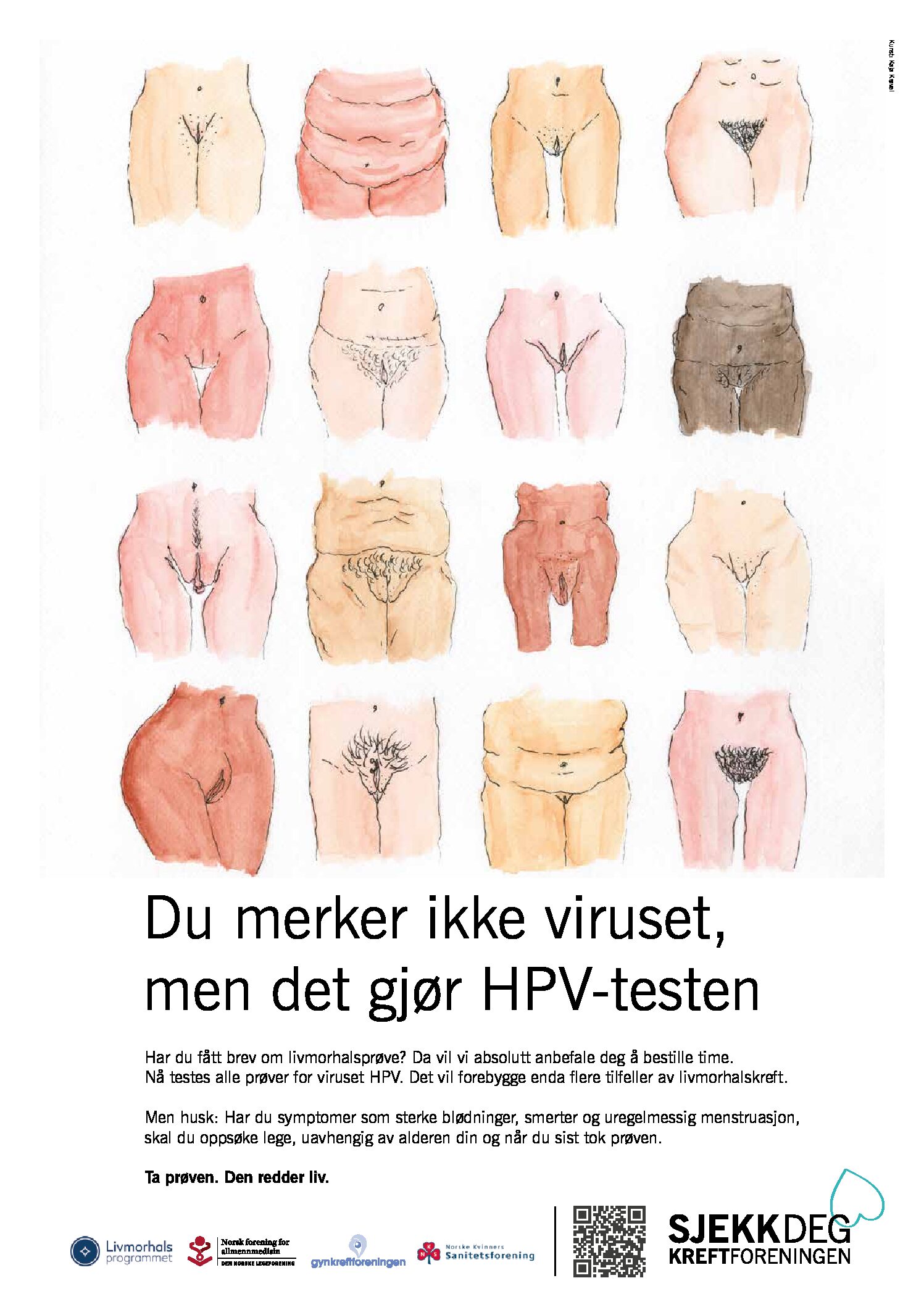 Plakat om HPV-test og livmorhalsprøve (2)