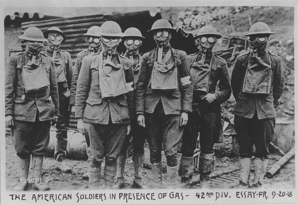 De amerikanske soldatene i Frankrike under første verdenskrig. Foto: National Museum of Health and Medicine