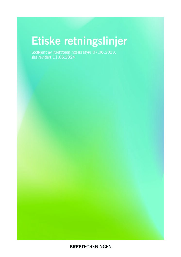 Kreftforeningens etiske retningslinjer