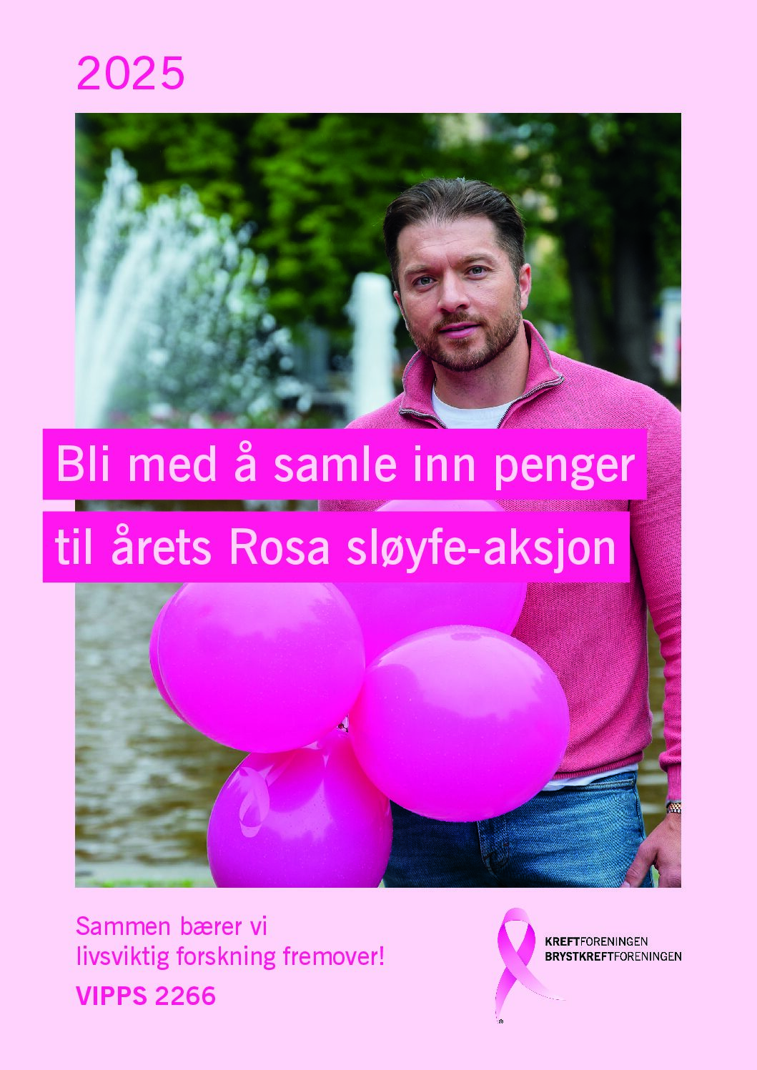 Bli med å samle inn penger til årets Rosa sløyfe-aksjon