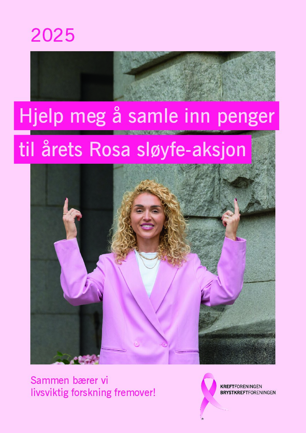 Hjelp meg å samle inn penger til årets Rosa sløyfe-aksjon