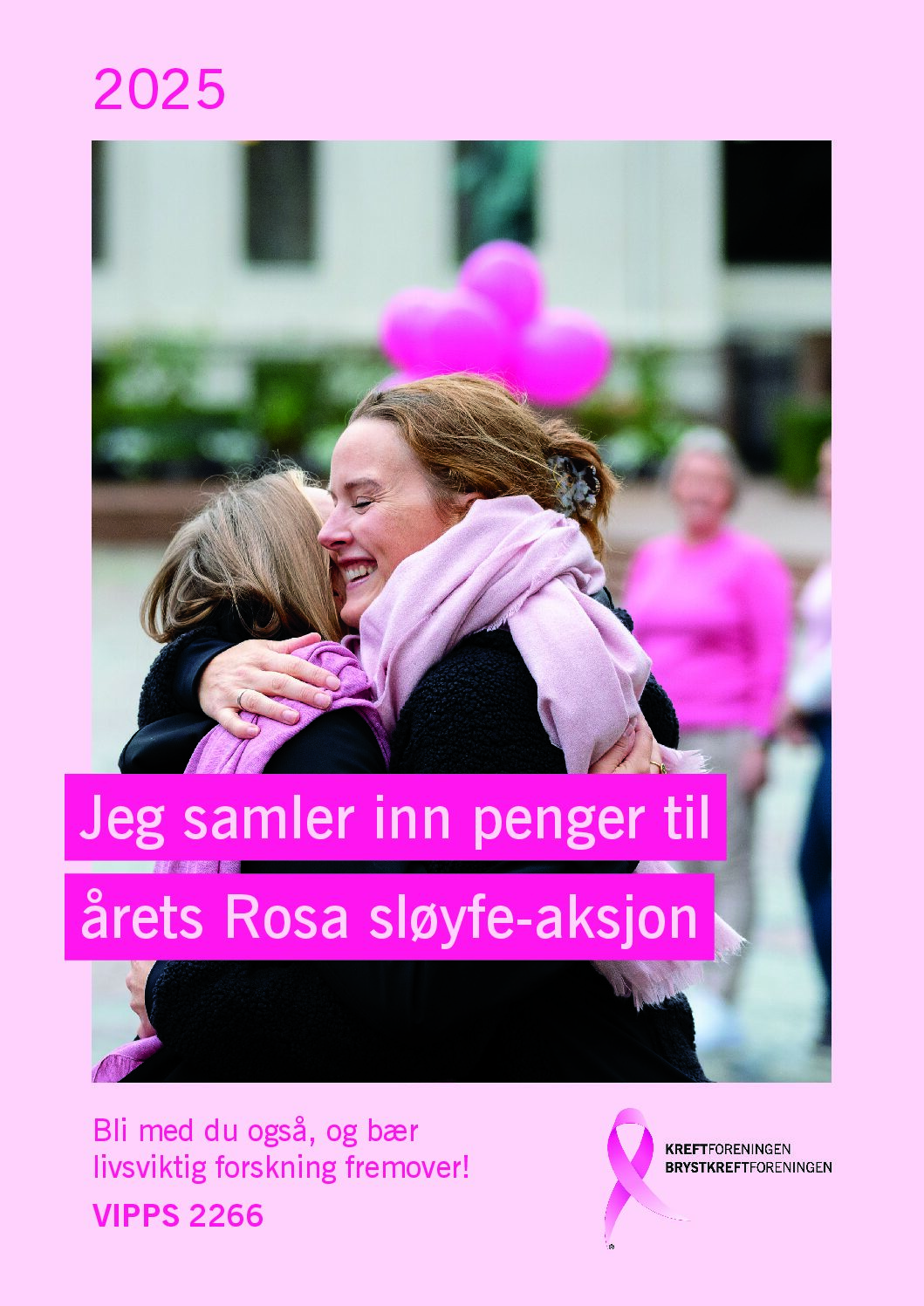 Jeg samler inn penger til årets Rosa sløyfe-aksjon