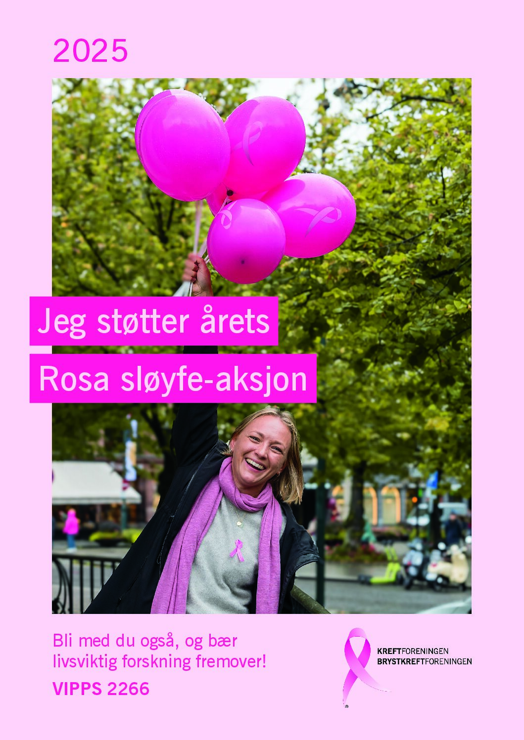 Jeg støtter årets Rosa sløyfe-aksjon