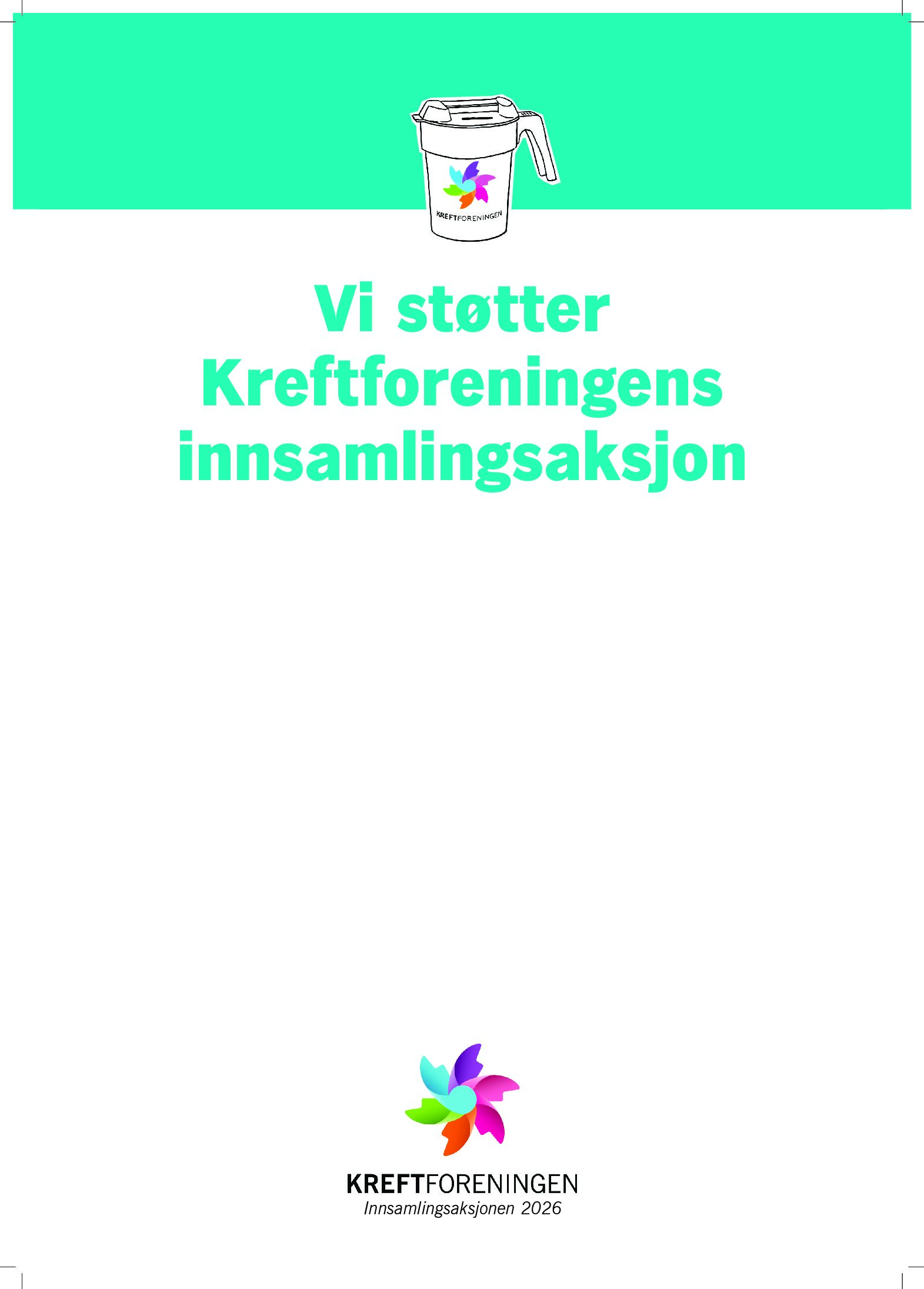 Vi støtter - A3 plakat