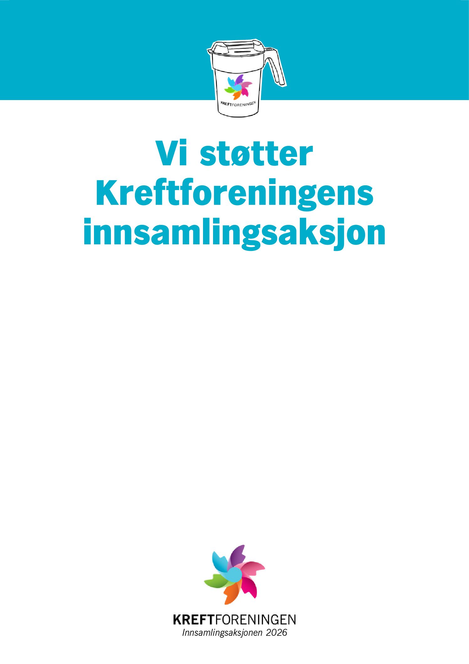 Vi støtter - A3 plakat