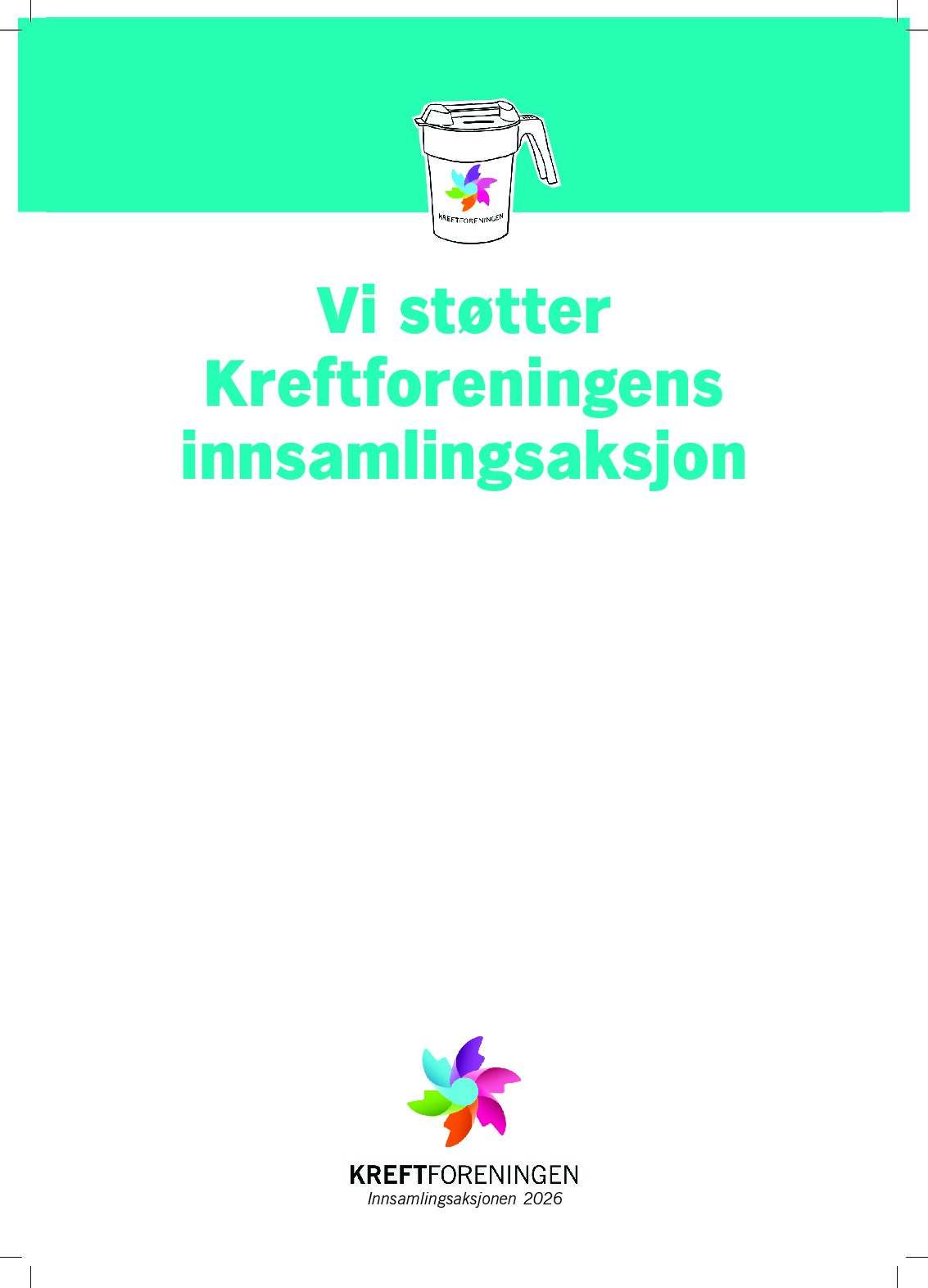Vi støtter - A4 plakat